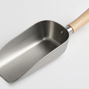 Professional Soil Scoop for Potting and Container Gardening Large Capacity Stainless Steel Hand Shovel with High Sides for Mess Free Digging