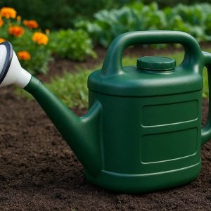 Large Outdoor Watering Can 2 Gallon Heavy Duty Plastic Garden Watering Pot with Removable Rose Head for Flowers and Vegetable Patch